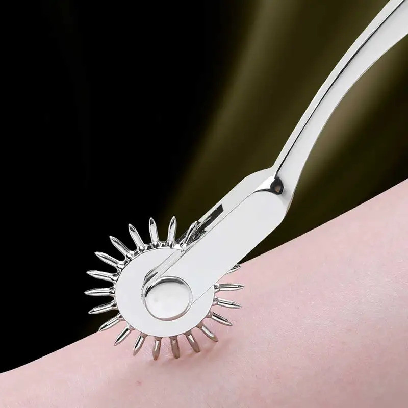 Wartenberg Pin Wheel Zinc Alloy Nerve Tester เครื่องมือวินิจฉัยทางการแพทย์ Pin เข็มล้อ ลูกกลิ้งล้อ Health Care