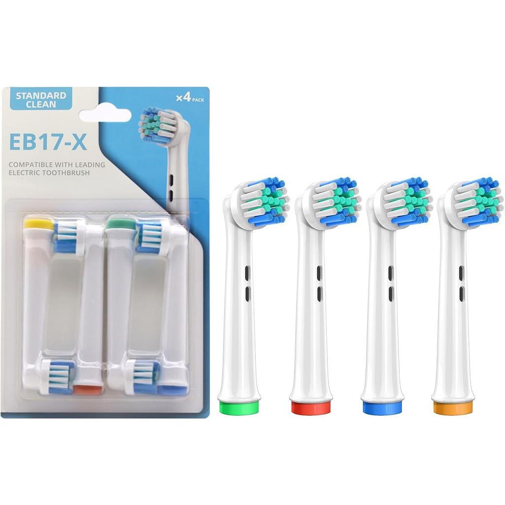4 ชิ้นเปลี่ยนหัวแปรงสีฟันใช้งานร่วมกับ Oral-B Braun, Professional ไฟฟ้าหัวแปรงสําหรับ Oral B เปลี่ยน