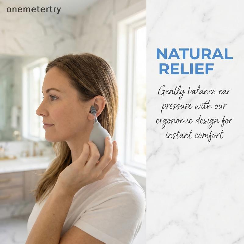 Onem เครื่องมือความดันหูแบบพกพา พร้อมที่อุดหู บรรเทาอาการหูอื้อและปวดหู สําหรับบรรเทาอาการปวดหัว n