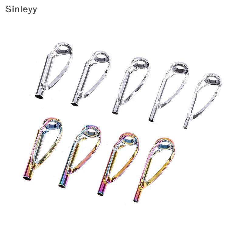 NLE 1 ชิ้น Sliver/Rainbow Top Tip Guide แหวนฟรี Tangle สําหรับ Spinning Casting Fishing Rod N