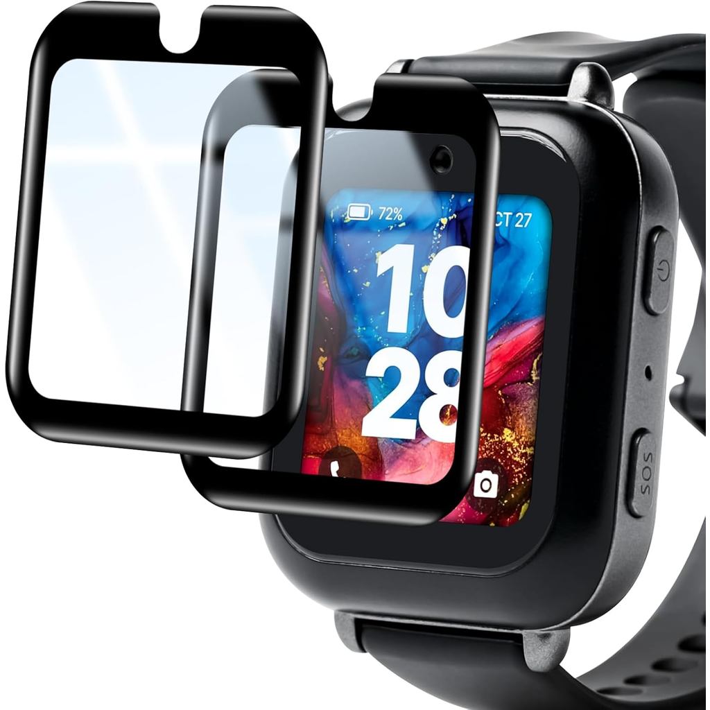 Ottpluscase สําหรับ Bark Watch Screen Protector, [2 แพ็ค] กระจกนิรภัยป้องกันหน้าจอโดยรวมป้องกัน Touc