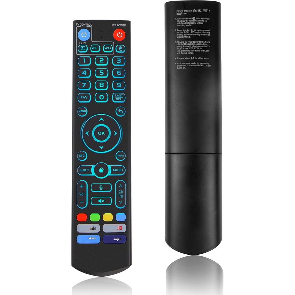 รีโมทคอนโทรลเสียงแบ็คไลท์ V5 Pro ใหม่, เข้ากันได้กับ vSeeBox V1/V2,V5/V1/V2/V3 Pro,V3 Plus,V1 Max,El