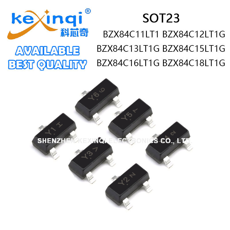 (10 ชิ้น) BZX84C11LT1G BZX84C12LT1G BZX84C13LT1G BZX84C15LT1G B84C16LT1G BZX84C18LT Y6 ไดโอด Y3 Y2 Y