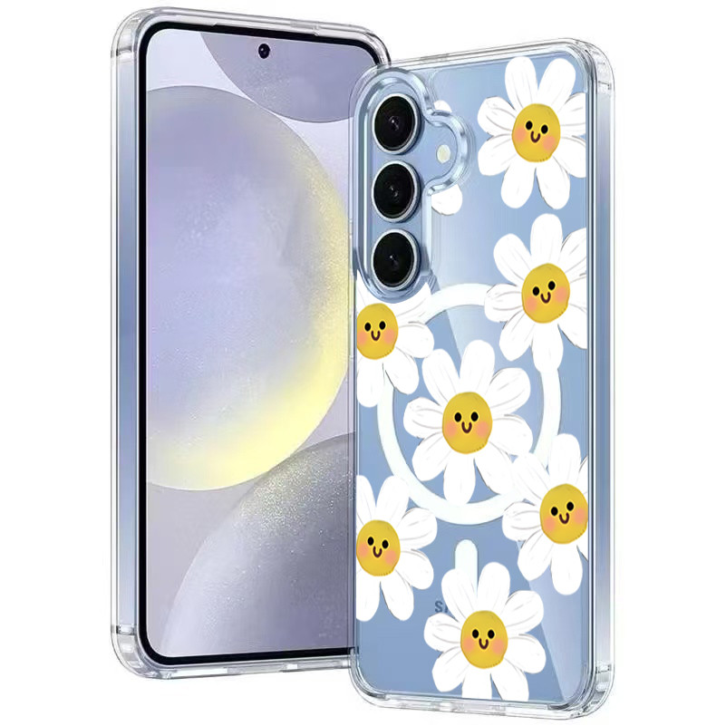 (Case For Samsung S26Ultra) เคสลายน่ารัก ชาร์จไร้สาย สำหรับ Samsung S26/S25/S24/S23 Fe,Ultra A57 A37 5G A07 A17 A07 038