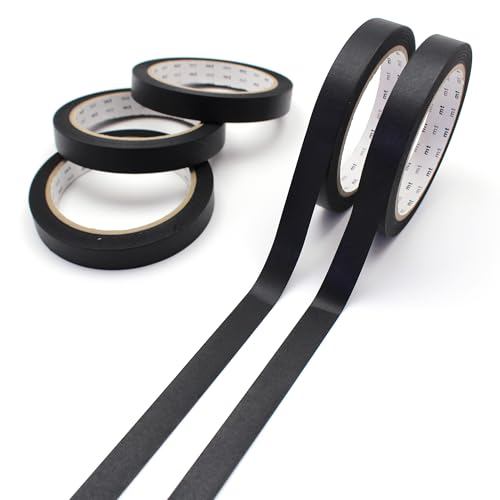 [Direct from Japan] mt เทปกาว เทปกระดาษวาชิ แกนใหญ่ "Large Core" สีดำ 15mm x 30m แพ็ค 5 ม้วน แรงยึดเ