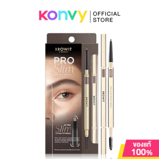 Browit Pro Slim Brow Pencil 0.06g บราวอิท ดินสอเขียนคิ้วเนื้อนุ่ม