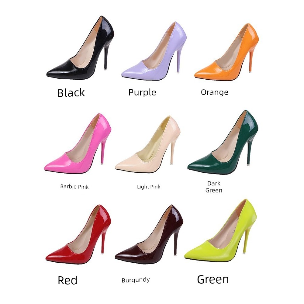 30 50 ขนาด 12 ซม. Plus Size Fine Heel Puppet Women s Shoescqd72.my20260323051103