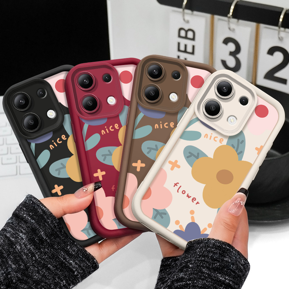 เคสโทรศัพท์สําหรับ Xiaomi Redmi หมายเหตุ 13 12 12S 11 11S 10 Pro Plus 4G 5G Sun ดอกไม้บันไดนุ่ม