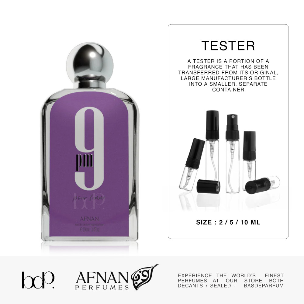 9PM Pour Femme (TESTER แบ่งขาย) น้ำหอมอาหรับ UAE จาก Afnan