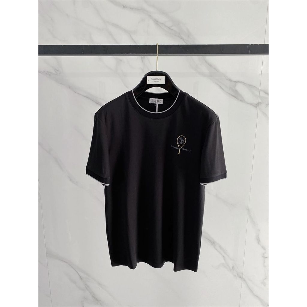 T8JU Italy BC Simple and stylish men's round neck shirt T Shirt2026Spring and summer new letter embr