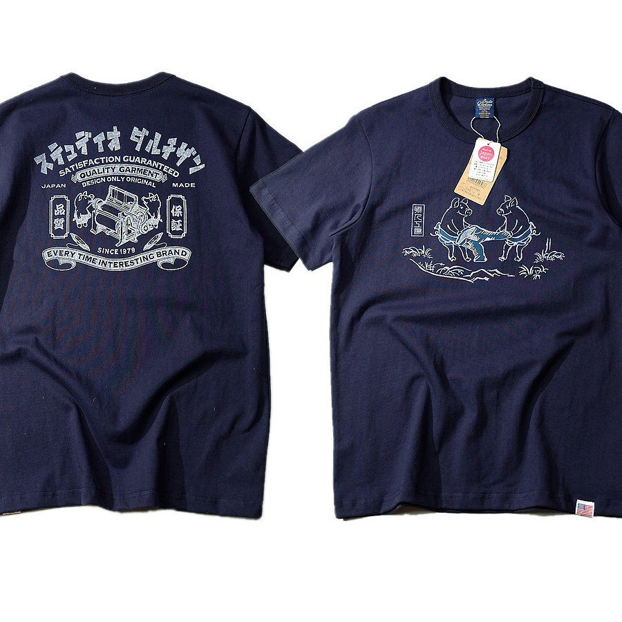 เสื้อยืดผ้าฝ้าย 100% พิมพ์ลาย STUDIO Piglet แบบแขนสั้น สำหรับทุกโอกาส