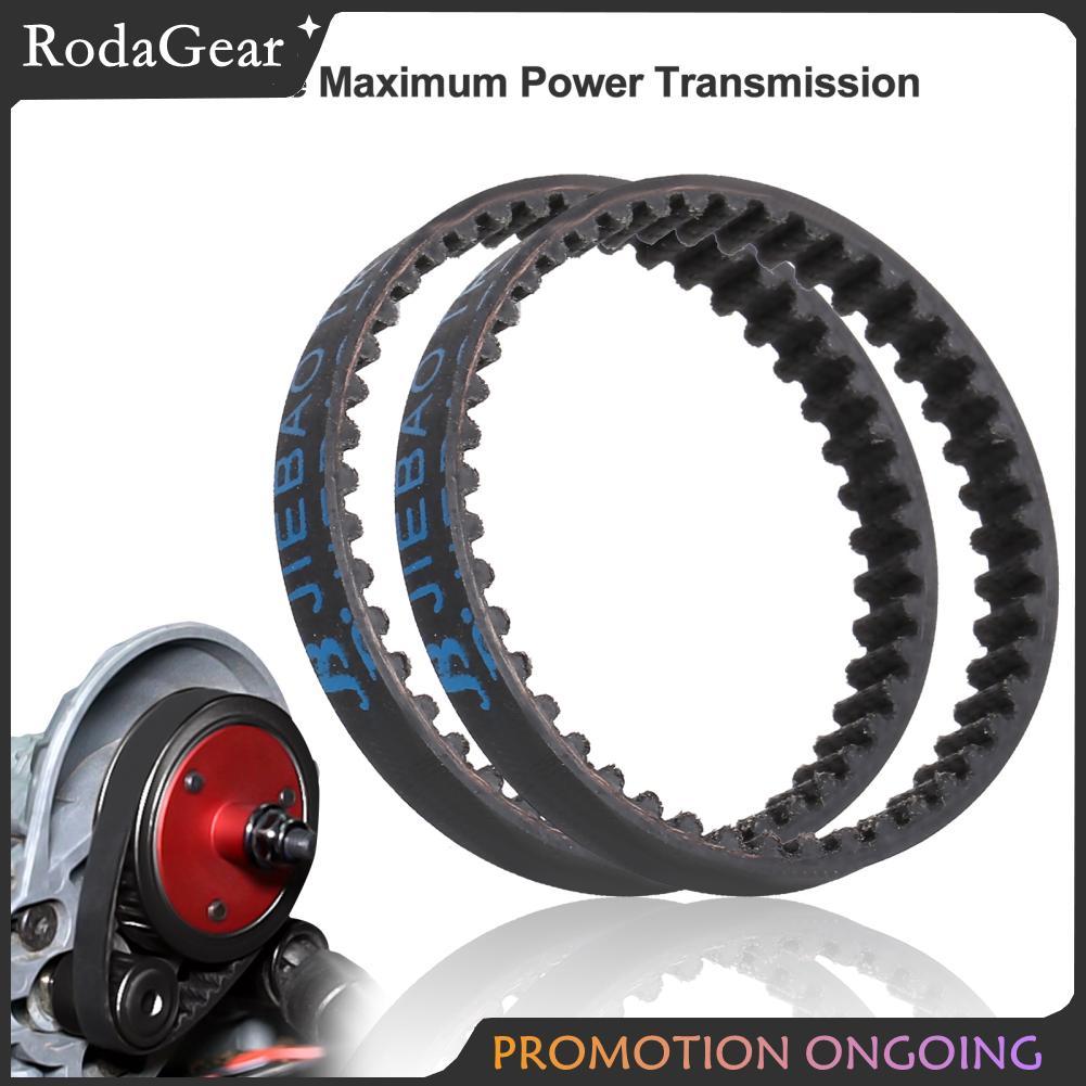 RodaGear 2PCS 132 มม.เกียร์ไดรฟ์เข็มขัดสำหรับ VS4-10 Axial SCX10 II III RC รถอัพเกรดชิ้นส่วน DIY