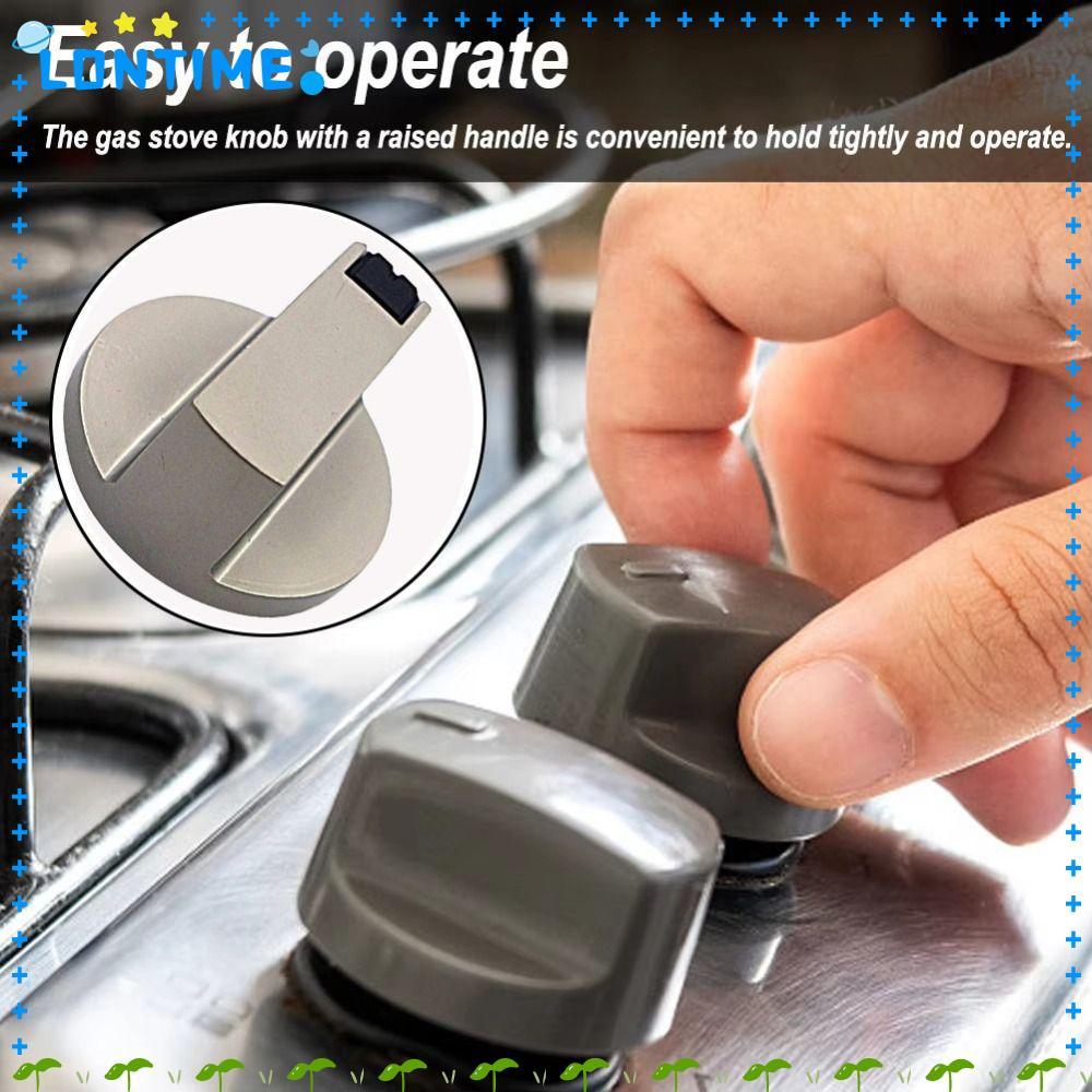 LONTIME 2pcs สวิตช์โรตารี่, 6/8 มม.Universal Gas Cooktop Handle, ทนทานสังกะสีอัลลอยด์เตาแก๊สอุปกรณ์เสริมรอบเตาแก๊สหม้อหุงข้าวปุ่มควบคุมห้องครัว Cooktop เตาอบ