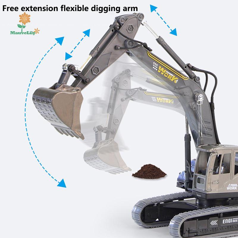 LILY Inertia Excavator Model Engineering Vehicle Children Toy uu