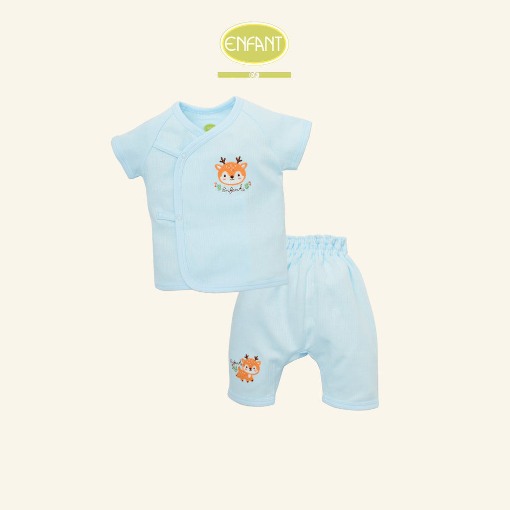 ENFANT ชุดSnapผูกข้าง 0-6เดือน กวางน้อย ER1S45