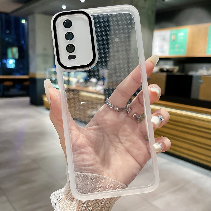 เคส Vivo V2042 V2043 V2048 V2032 v2026 v2027 v2028 v2029 กล้องเลนส์ป้องกันฟิล์ม electroplated โปร่งใ