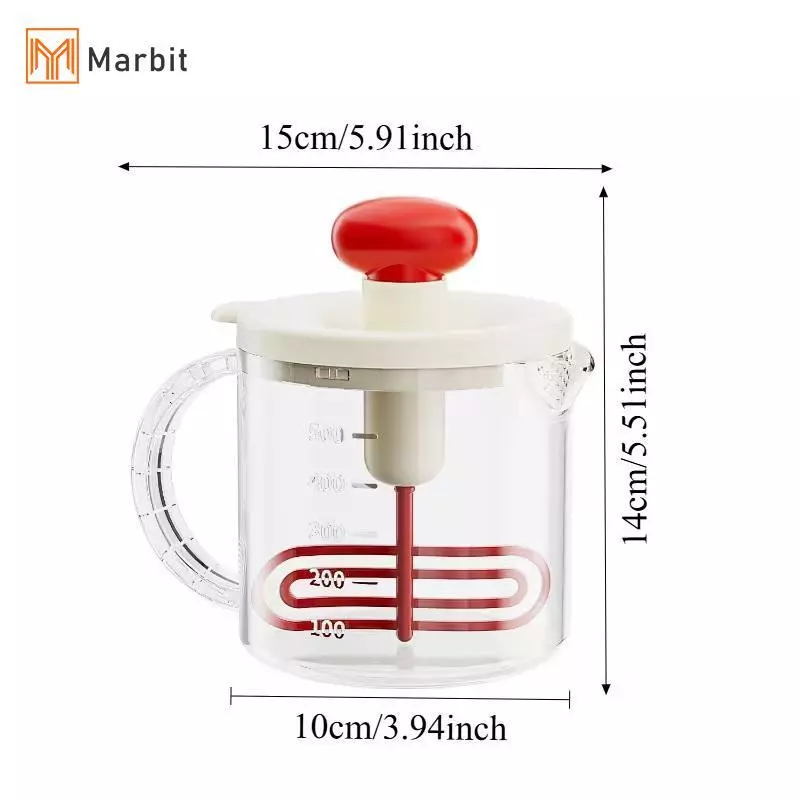 Marbit Egg Cup Manual Press Egg Churn Cream Whipper thumbnail 10