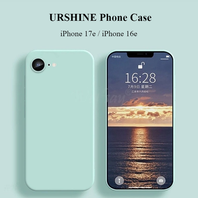 เคสสําหรับiPhone 17e 16e Air 16 17 Pro Max Slim Soft Caseกันกระแทกสแควร์ซิลิโคนเหลวกล้องเลนส์Protectorแฟชั่นสีลูกกวาดฝาครอบโทรศัพท์นุ่มผู้ชายผู้หญิง