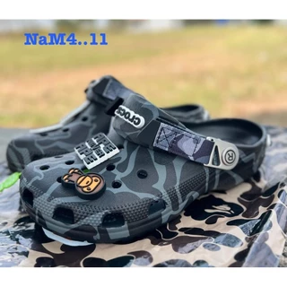 รองเท้าแตะCroc x รุ่นครอสเบ๊บ Bape Classic การ์ตูนสุดฮิต ใส่สบายด้วยเทคโนโลยี Croslite AMA149