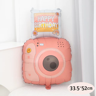 [มีส่งด่วน] ลูกโป่งวันเกิด Happy Birthday เค้กไอศกรีมน่ารัก ลูกโป่งฟอยล์ กล้องถ่ายรูป ก้อนเมฆ
