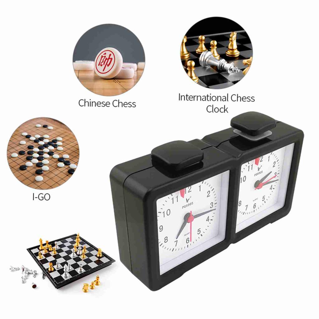 Superparis Chess Clock Quartz Electronic Analog Count Up Down Timer Game I-go