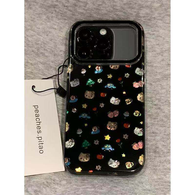 ญี่ปุ่นญี่ปุ่นเกาหลี ins หวาน Cool สไตล์น่ารักสตรอเบอร์รี่ดอกไม้ขนมหวาน KT Apple เหมาะสําหรับ iPhone