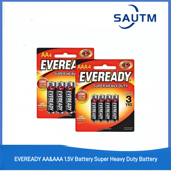 EVEREADY AA&AAA 1.5V Battery Super Heavy Duty Battery ติดทนนาน