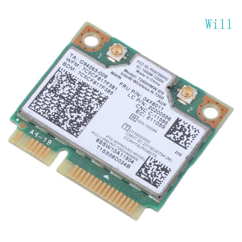 จะเข้ากันได้สําหรับ IBM Thinkpad N Card Fru 04W3815 สําหรับ 7260HMW-BN 202004 การ์ด Wireless-N Wifi 