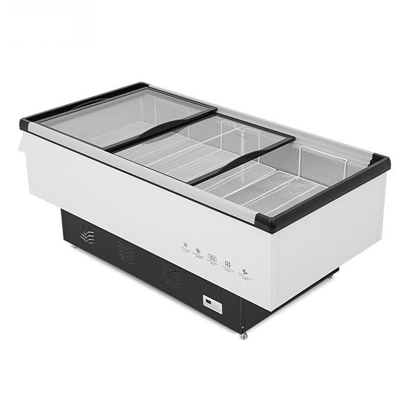 ★ NEW+COD ★     ตู้แช่แข็งแสดง  ความจุขนาดใหญ่  การเก็บรักษาความสด  การเก็บรักษาความเย็น  กระจกใส  แ