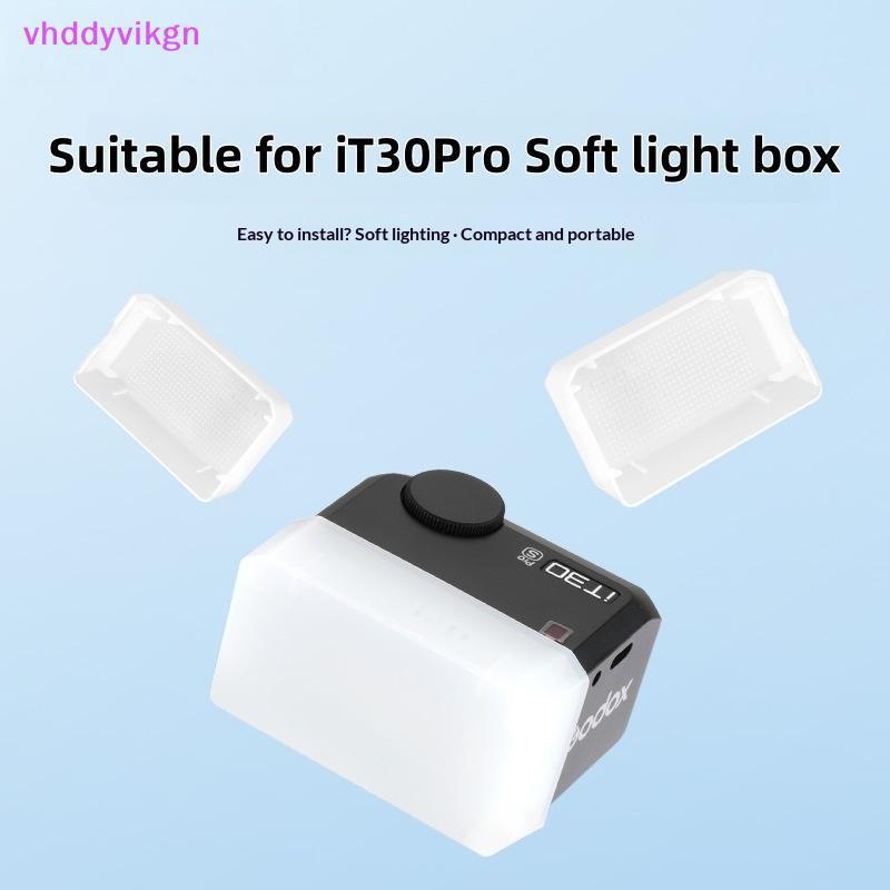 VHDD 1/3 ชิ้นกล้องอุปกรณ์เสริมแบบพกพาแฟลช Soft Light กล่องสําหรับ Godox IT30PRO กล้องแฟลชสีขาวสีเหลืองสีฟ้า TH