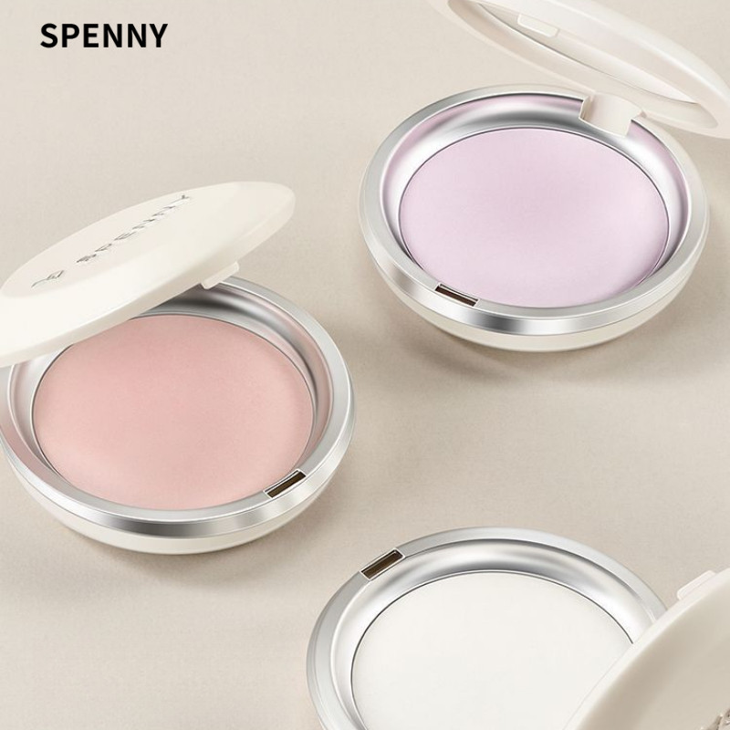 SPENNY Pressed Powder Oil Control Matte Fine Powder Texture Pressed Powder Facial Makeup