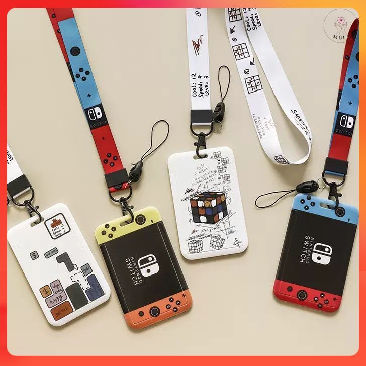 HOT ITEM Nintendo switch Lanyard Card Holder เกม Lanyard สายคล้องคอผู้ถือบัตร ID Key Chain Touch n G