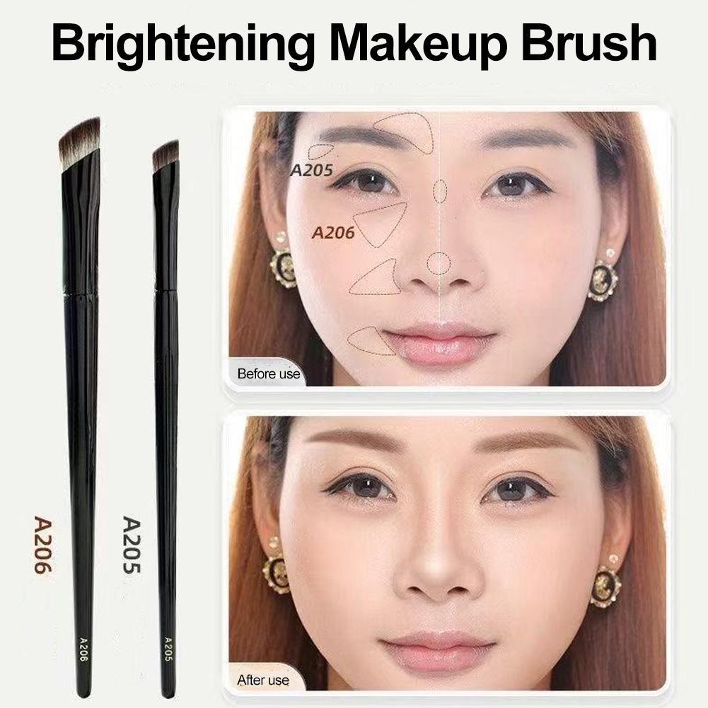 Black Rose Mini Iron แปรงแต่งหน้า Highlighter แปรงคอนซีลเลอร์ Trough แปรง Tear Center N6v8