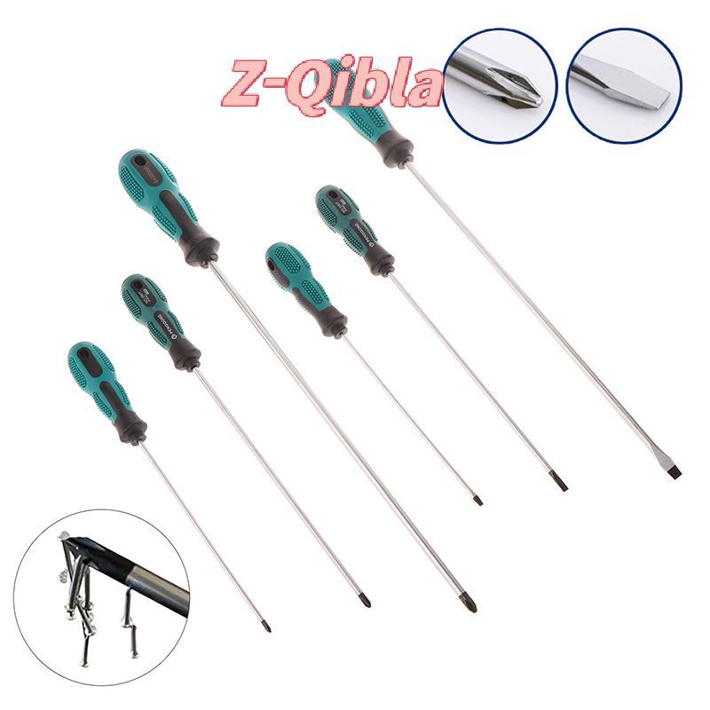 [Z-Qibla-t] 1 ชิ้นสีเขียวยางจับไขควงแม่เหล็กยาว Slotted Phillips ไขควงติดตั้งและเครื่องมือซ่อมแซมถอดชิ้นส่วน
