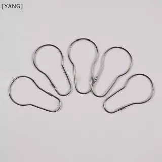[YANG] 10/20pcs ผ้าม่านเปิดมะระแหวน Carabiner พวงกุญแจคลิปผ้าม่านหน้าต่าง Hook Bath ผ้าม่าน Rods Clamp อุปกรณ์เสริม null