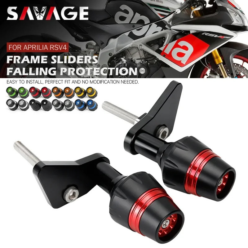 SA ตัวเลื่อนป้องกันการชนสำหรับ Aprilia RSV4 rrr/rf/tuono 1100 rrrr/factory/aprc TUONO V4R อุปกรณ์เสร