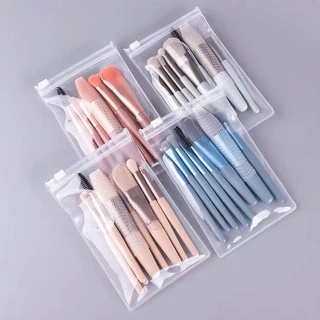 YTL ชุดแปรงแต่งหน้า Makeup Brush แปรงเครื่องสําอาง ขนแปรงนุ่มปลอดภัยไม่แพ้ แบบพกพา8ชิ้น พกพาสะดวก