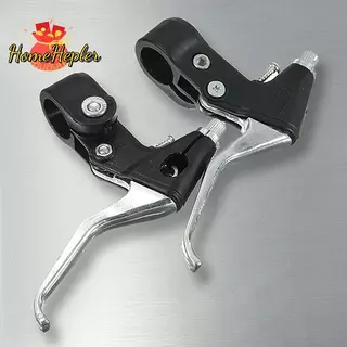HomeHepler 2 ชิ้นอลูมิเนียมจักรยานเสือภูเขาเบรค Lever เบรค Caliper Handgrip เครื่องมืออุปกรณ์เสริมทั่วไปอะไหล่ใหม่