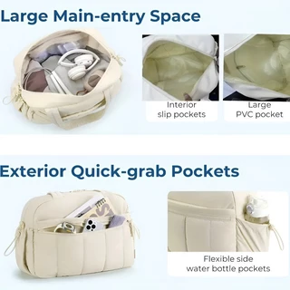 Travel bag กระเป๋าสะพายข้าง กระเป๋าเดินทางแบบดัฟเฟิล กันน้ำ นุ่มนวล แฟชั่น การเดินทางท่องเที่ยว กันน้ำ
