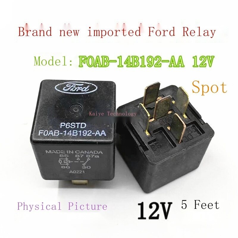 ใหม่ original FOAB-14B192-AA 12V 5 ฟุต Ford รีเลย์ G8JN-1C7T-R-DC12
