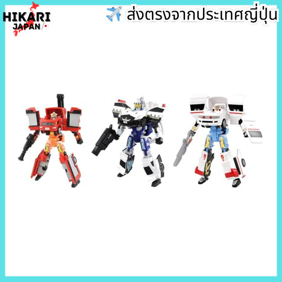 TAKARA TOMY Tomica Jobber TJBDX Let's Start Jobber! Police, Fire & Ambulance DX Set Mini-Car Toy 3yr