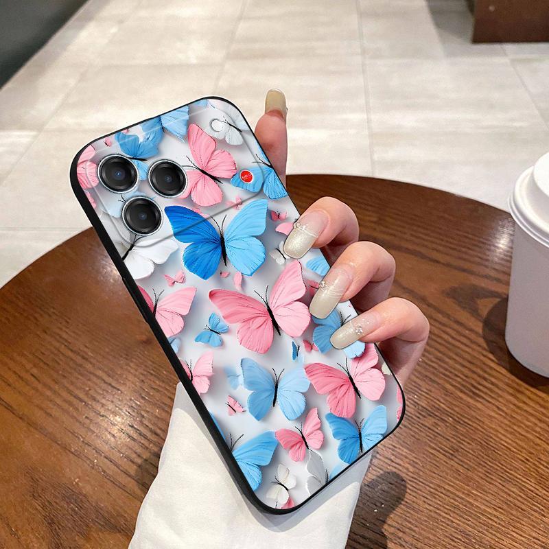 ปลอกสําหรับ ZTE ใบมีด V80 ออกแบบ V80 Vita Nubia Air RedMagic 10 Air Nubia Neo 2 5G Focus 2 Pro Nubia V80 ออกแบบ Z70S Ultra แฟชั่นผีเสื้อซิลิโคนนุ่มฝาครอบป้องกัน