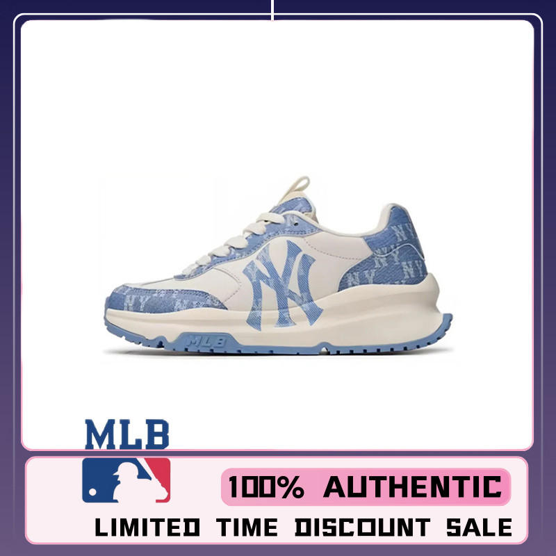 รองเท้าผ้าใบ MLB Chunky Runner ของแท้ 100% " สีน้ําเงิน " 3ARNCRD4N - 50BLS LIMITED QUANTITY + พร้อม