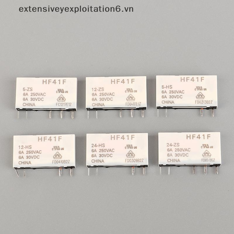 ขยาย HF41F-24-ZS HF41F-12-ZS HF41F-5-ZS HF41F-5-HS HF41F-12-HS HF41F-24-HS รีเลย์อุตสาหกรรม Subminia