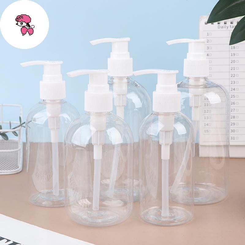 GRL 200-500ml แบบพกพาปั๊มเปล่าขวดกระบอกแชมพูโลชั่นรีฟิลคอนเทนเนอร์สําหรับสบู่เหลว TH