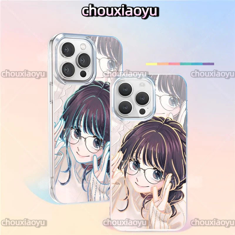 เหมาะสําหรับ iPhone 17 Pro Max 17 16 15 14 13 12 11 XsMax 7P/8P เคสโทรศัพท์ ‌Aguri Kaoruko อะนิเมะ Aurora เปลี่ยนสี
