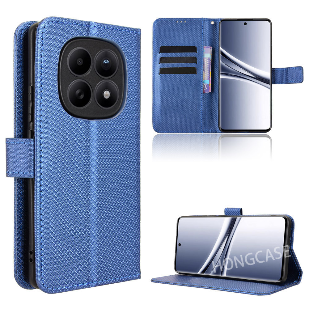 เคสโทรศัพท์สําหรับRedmiหมายเหตุ15 Pro + Plus Note15 4G 5G 2025 Luxury Diamond Textureผู้ถือบัตรปลอกหนังกันกระแทกพลิกปกหลังป้องกัน