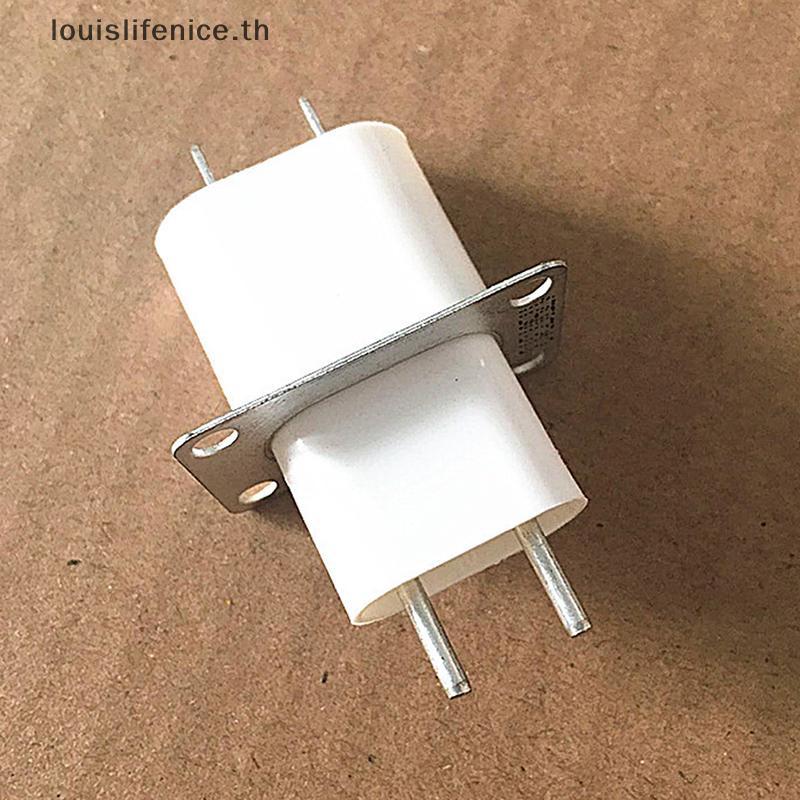 LNTH Home เตาอบไมโครเวฟอิเล็กทรอนิกส์ Magnetron Filament 4 Pin Socket Converter สีขาวร้อน
