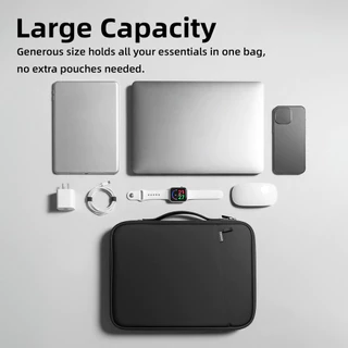 GOOJODOQ Waterproof กระเป๋าเก็บของ Multi layer Partition Layout Buffer Protection มีจําหน่าย 11 และ 13 ขนาด