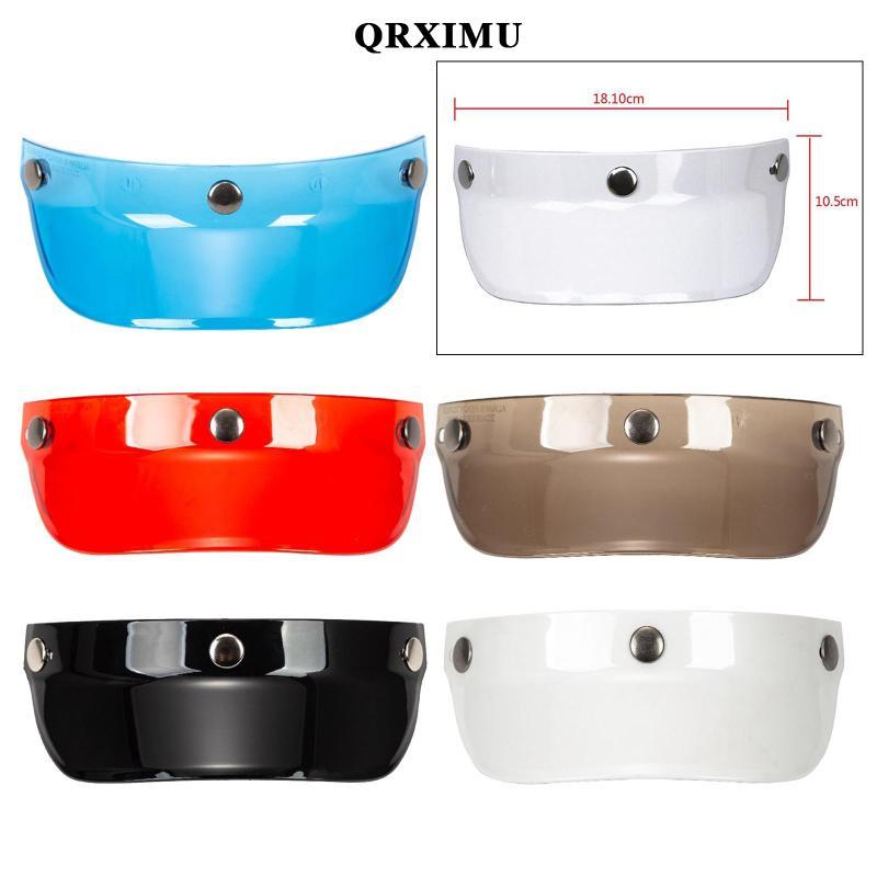 [มนต์สสดีโสดนคทอทอนพร combedสเดิม] หมวกกันน็อคมอเตอร์ไซค์ Peak Shield Open Face Retro Replacement for 3/4 Helmets